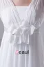Square Pleated Floor Length Chiffon Woman Empire Wedding Dress