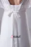 Square Pleated Floor Length Chiffon Woman Empire Wedding Dress