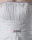 Longueur De Plancher En Mousseline De Soie Robe De Mariée Empire Plissee Perles Bretelles