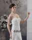 Sweetheart Beading Floor Length Lace Empire Wedding Dress