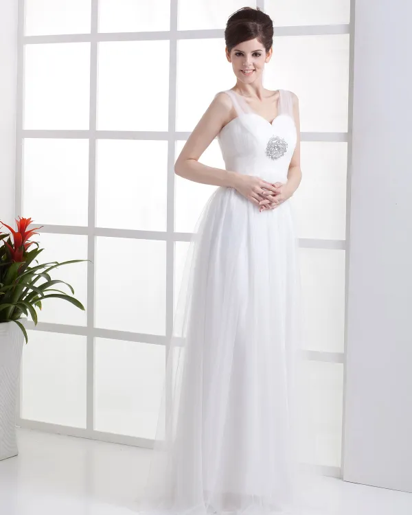 Sweetheart Neckline Empire Bridal Gowns Wedding Dress
