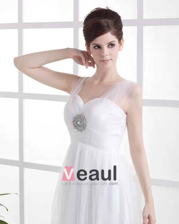 Sweetheart Neckline Empire Bridal Gowns Wedding Dress