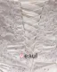 A-ligne De Balayage Bretelles En Satin Dentelle Broderie Robe De Mariée Perle De Taille Plus