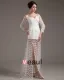 Beautiful A-Line Sweetheart Satin Lace Short Mini Wedding Dress