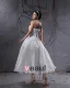 Elegante Taft Garen Applique Kralen Strapless Enkellange Korte Bruidsjurken Trouwjurken
