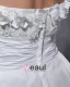 Elegante Taft Garen Applique Kralen Strapless Enkellange Korte Bruidsjurken Trouwjurken