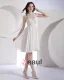 Creux-out Organza Dentelle Mousseline Mini Robe De Mariage Nuptiale De Robe Licou