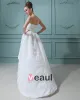 Lace Sweetheart Asymmetrical Mini Wedding Dresses