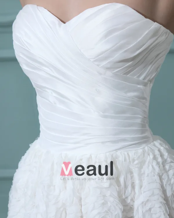 Amoureux De Lacet Mini Robes De Mariage Asymetriques