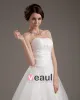 Aplikacje Sweetheart Satynowe Długie Plaza Herbaty Suknie Ślubne Krótkie Sukienki Ślubne