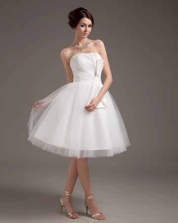Fils Volants Courte Robe De Mariage Nuptiale Robe