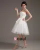 Yarn Ruffle Short Bridal Gown Wedding Dress