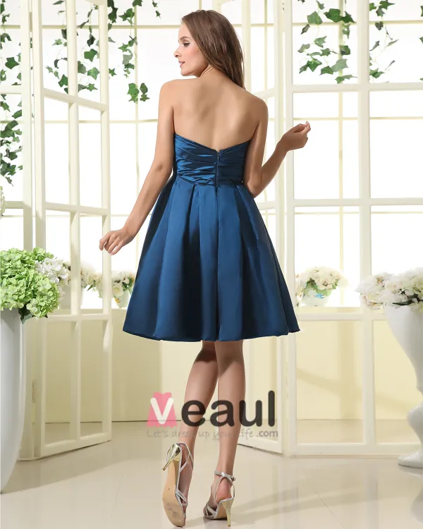 a line short bridesmaid dresses Simple Short A Line V-neck Chiffon Knee Length Bridesmaid Dress –  Babyonlines main image 1