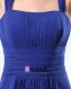 Chiffon Ruffle Shoulder Straps Floor Length Bridesmaid Dress Gown