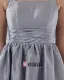 Elegant A-Line Square Knee-length Taffeta Bridesmaid Dress
