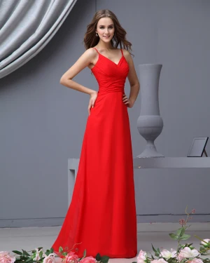 Imperium Kjaereste Gulv Lengde Chiffon Brudepikekjoler