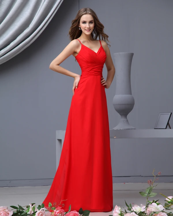 Imperium Kjaereste Gulv Lengde Chiffon Brudepikekjoler