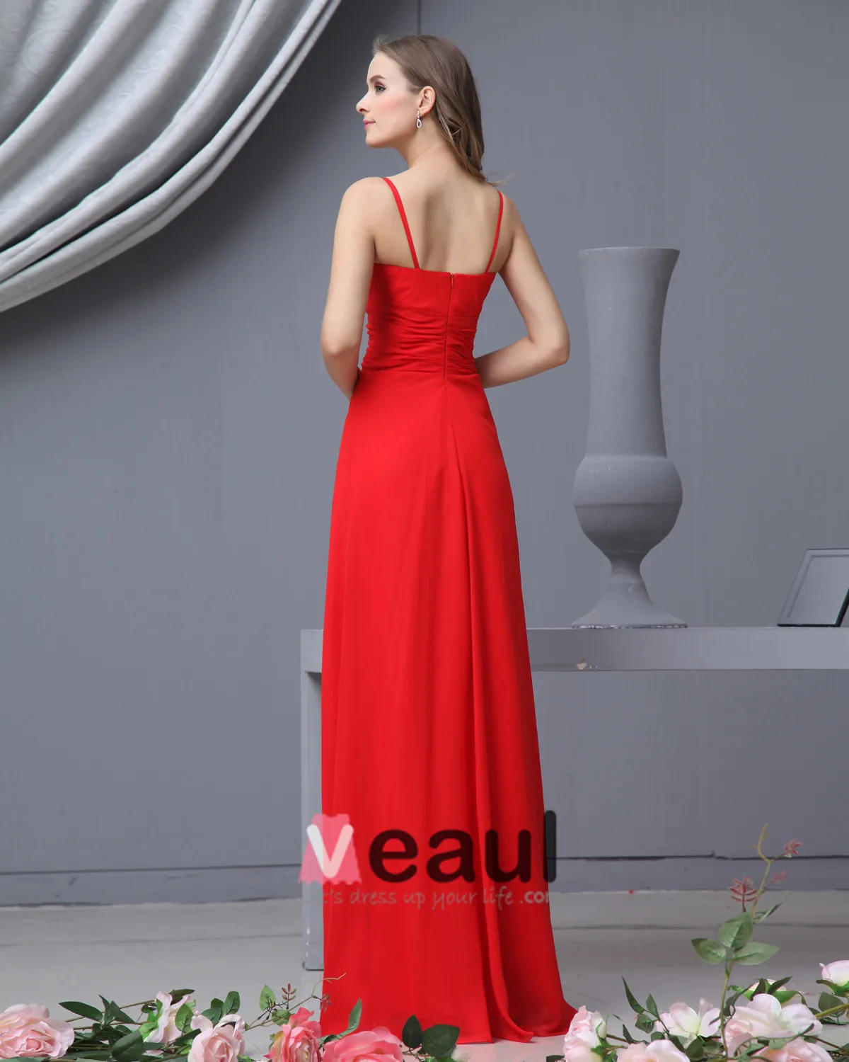 Imperium Kjaereste Gulv Lengde Chiffon Brudepikekjoler