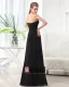 Fashion A-line Strapless Chiffon Floor Length Bridesmaid Dress