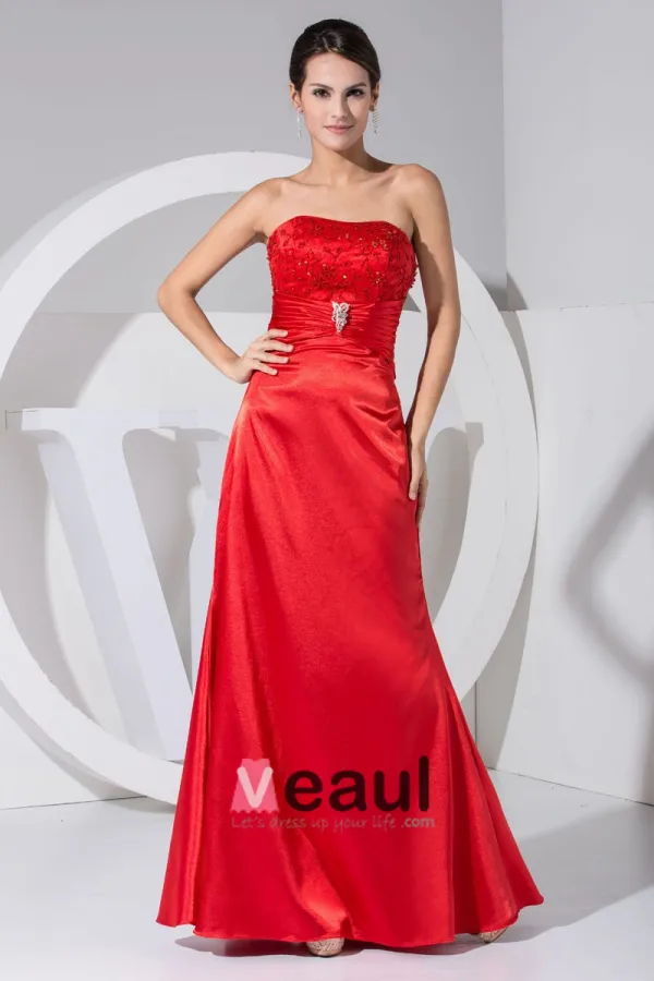 Charmeuse Lace Beading Pleated Floor Length Mother of the Bride Dress