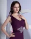 Chiffon Beaded V Neck Sleeveless Floor Length Mothers of Bride Guests Dresses