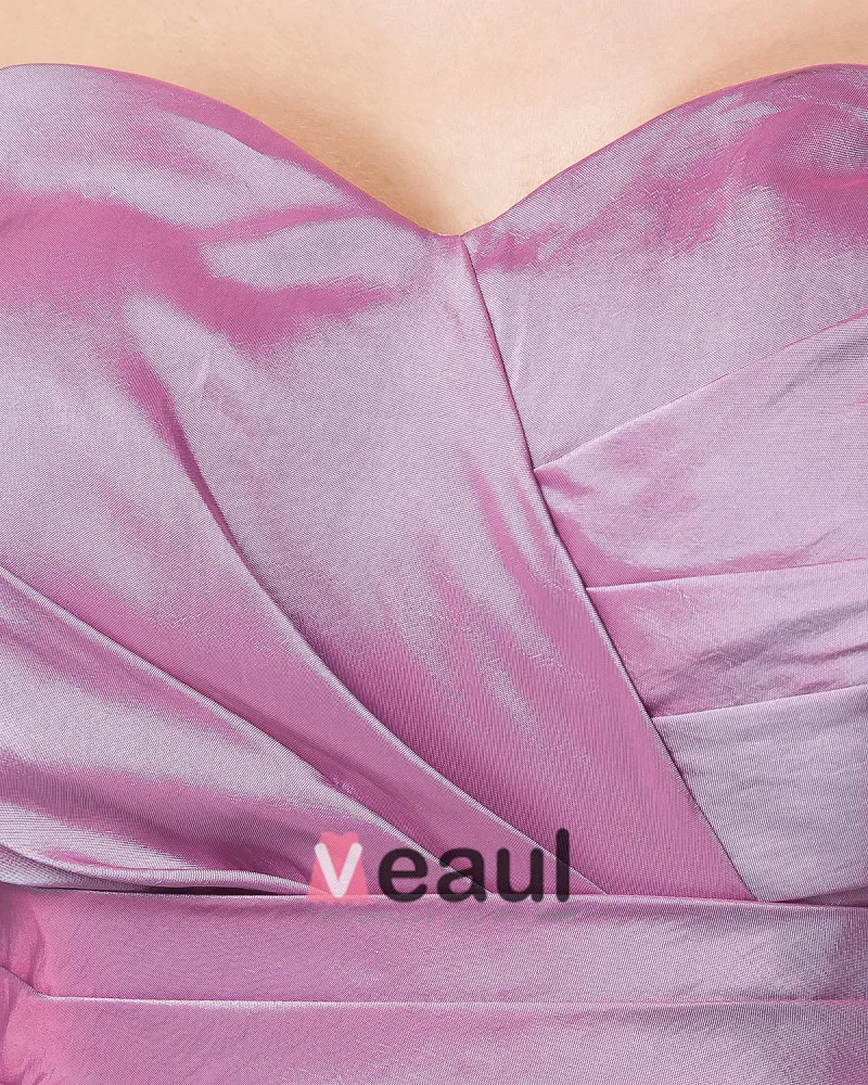 Nydelig Kjaereste Kne Lengde Taffeta Mor Til Bruden Kjole