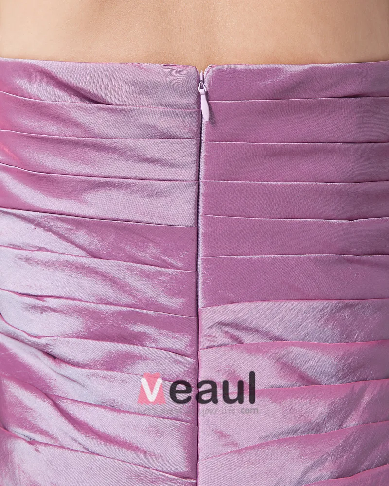 Nydelig Kjaereste Kne Lengde Taffeta Mor Til Bruden Kjole