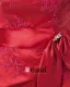Satin Dentelle Noeud Papillon Meres De V-cou De Robes De Mariée Invites
