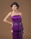 Satin Strapless Sash Floor Length Mothers of Bride Guests Dresses