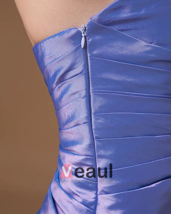 Stijlvolle Taft Kralen Strapless Knie Lengte Moeder Van De Bruid Jurken Gasten