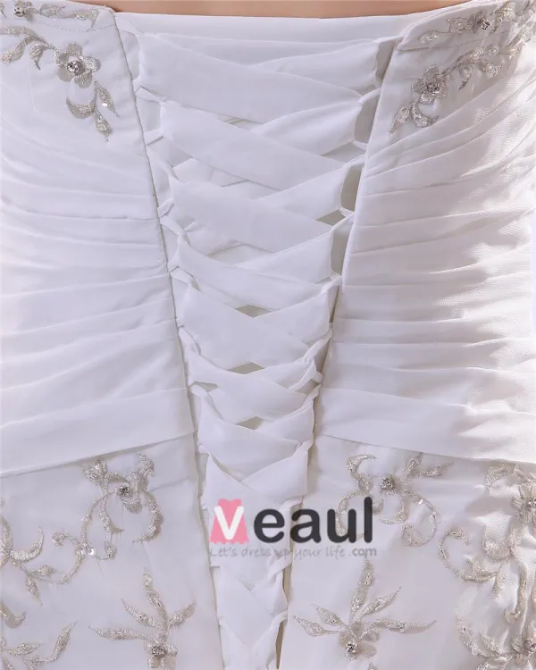 Train Robe De Robe De Mariée Bustier Sans Manches