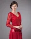 Durable V-Neck Floor Length Chiffon Mothers of Bride Special Guests Dress