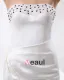 Charmeuse Strapless Ruffle Beading Floor Length Women Evening Dress