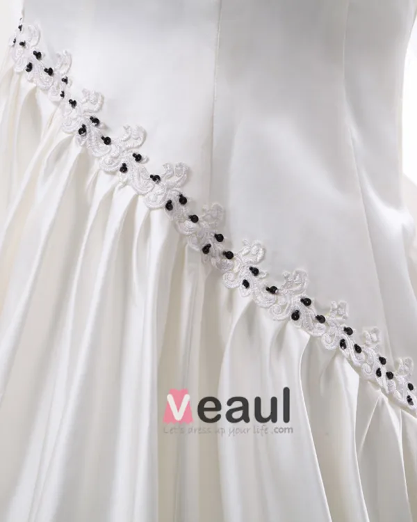 Charmeuse Strapless Ruffle Beading Floor Length Women Evening Dress