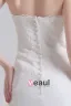 Tulle Applique Beading Court Train Strapless Mermaid Wedding Dress