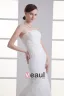 Tulle Applique Beading Court Train Strapless Mermaid Wedding Dress