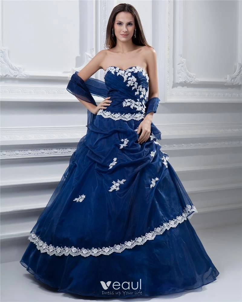 Ball Gown Sweetheart Sleeveless Floor Length Embroidery Tulle