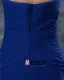 Kjaereste Gulv Lengde Blonder Chiffon Modre Av Bruden Spesielle Gjester Kjole