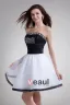 Organza Bez Ramiaczek Plisowane Mini Linke Kobiet Tanie Sukienki Koktajlowe