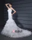 Mermaid Organza Strapless Satin Wedding Dresses
