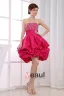 Chiffon Silke Gasbind Beading Kjaereste Ermelos Rygglose Ruffle Glidelas Knelange Lagdelt Cocktail Kjoler Festkjoler
