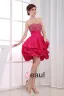Chiffon Silke Gasbind Beading Kjaereste Ermelos Rygglose Ruffle Glidelas Knelange Lagdelt Cocktail Kjoler Festkjoler