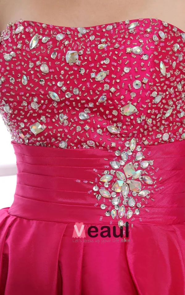 Chiffon Silke Gasbind Beading Kjaereste Ermelos Rygglose Ruffle Glidelas Knelange Lagdelt Cocktail Kjoler Festkjoler