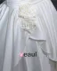 Strapless Pleated Floor Length Charmeuse Woman Mermaid Wedding Dress