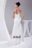 Charmeuse Elegant Perles De Courroie De Spaghetti Etage Longueur Robe De Mariée Robe De Mariage