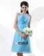 Robes De Demoiselle D'honneur De Belles Bretelles Spaghetti Empire Longueur Au Genou Mousseline Femmes