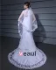Bijou Broderie Etage Longueur Dentelle Femme Robe De Mariée Sirène