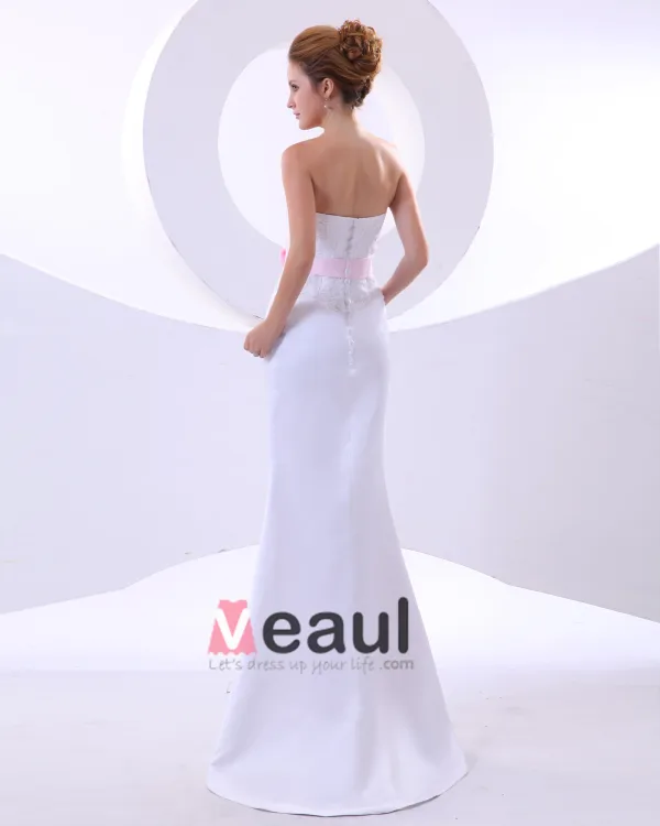 Satin Dentelle Broderie Cherie Cathedrale Train Robes De Mariage De Gaine