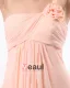 A-linje En Skulder Fotsid Satin Chiffon Brudepikekjoler