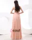 A-linje En Skulder Fotsid Satin Chiffon Brudepikekjoler